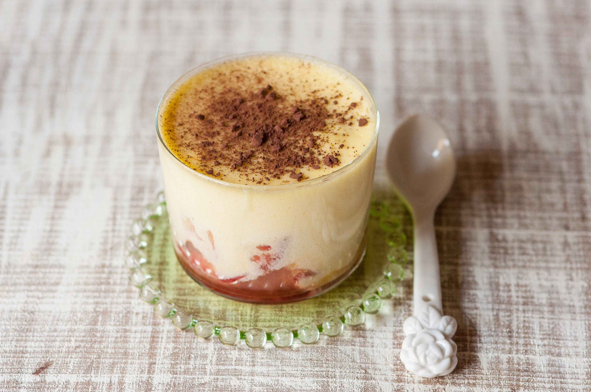 crema di mascarpone al rum con fragole