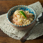 riso integrale salmone miele lime