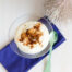 Bicchierini con crema di ceci, Fresco Spalmabile e nocciole