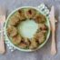 Bicchierini con crema di ceci, Fresco Spalmabile e nocciole
