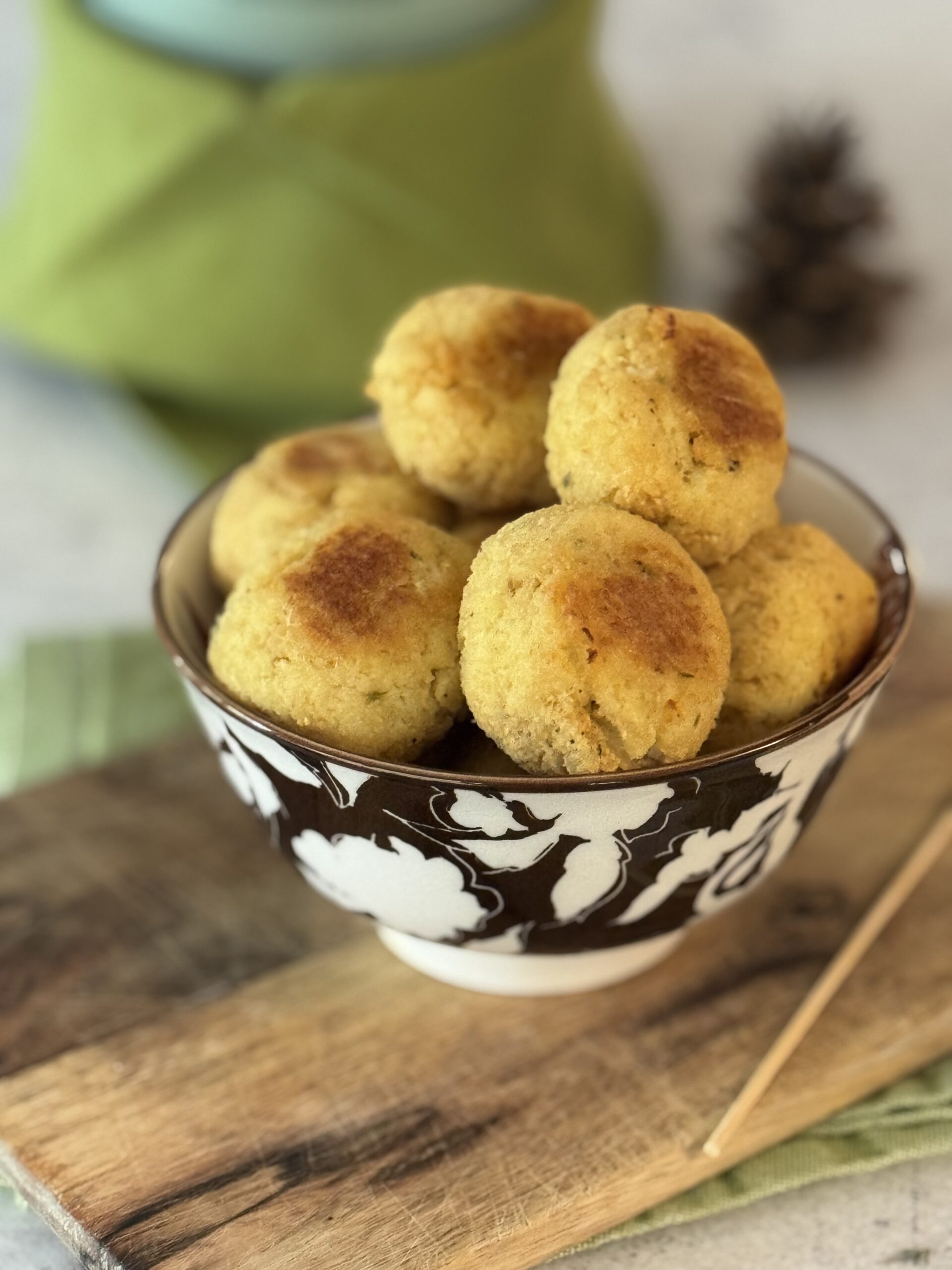 polpette di cavolfiore e fiocchi di latte